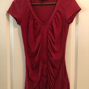 Red short sleeve top